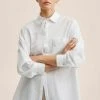 Mango DOLOMITA - Hemdbluse - Blanc | Damen -Mango Populaire Boutique b4781e23e3ad4985933bae02190e9d4e