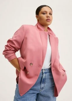 Mango GRETA - Blazer - Pastel Pink | Damen -Mango Populaire Boutique b5a53cb392e64bd89e834d97bf09bc8e