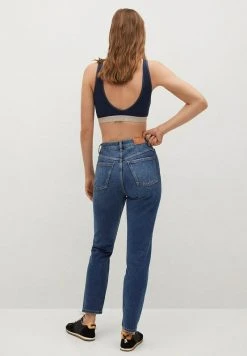 Mango Jeans Tapered Fit - Dark Blue | Damen -Mango Populaire Boutique b63056c0e17247f8837ddca18502c947