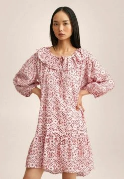 Mango CONTRAST - Freizeitkleid - White/red | Damen
