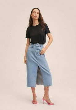 Mango LISINO - T-Shirt Basic - Zwart | Damen -Mango Populaire Boutique b673136407ed46ce99f19a433f791008