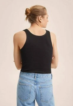 Mango Damen BELIA - Top - Zwart -Mango Populaire Boutique b7c4f964a76746d180c3151c4eed982b