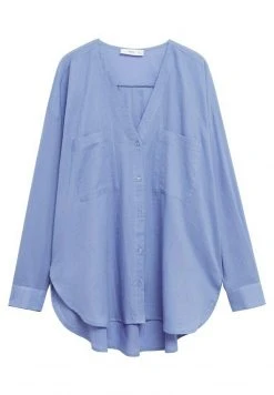 Mango Bluse - Blauw | Damen -Mango Populaire Boutique b823c0928287465589a3e3fcae383704