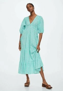 Mango BASIL - Freizeitkleid - Aquamarijn | Damen