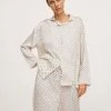 Mango Nachtwäsche Shirt - Blanc Cassé | Damen