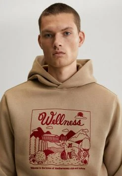 Mango WELLNESS - Kapuzenpullover - Mittelbraun | Herren -Mango Populaire Boutique b94c841c5e0140a0af9979572550da40