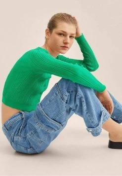 Mango VILLA - Strickjacke - Green | Damen -Mango Populaire Boutique b9660784ca184694bf016c2de2b0ef4a