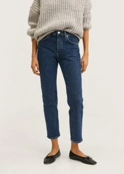 Mango Damen MAR - Jeans Slim Fit - Dunkelblau -Mango Populaire Boutique b9a23507109843419b6f4282e973093a