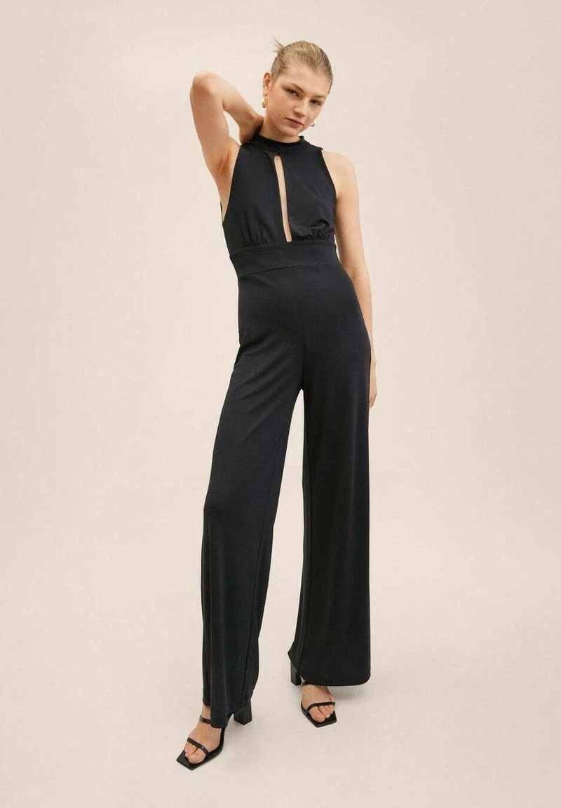 Mango Damen Jumpsuit - Zwart 4 Mango Damen Jumpsuit - Zwart – Bild 2