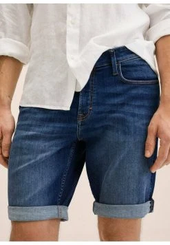 Mango Herren ROCK - Jeans Shorts - Bleu Foncé