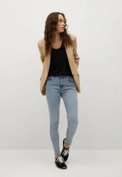 Mango Damen ELSA - Jeans Skinny Fit - Middenblauw