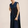 Mango Weste - Bleu Marine Fonce | Damen