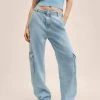 Mango Damen GRETA - Jeans Relaxed Fit - Bleu Clair -Mango Populaire Boutique bb6413878b7c4932a6f7da33e4813ad7