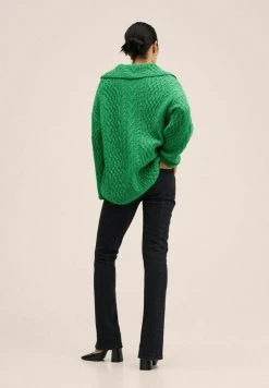 Mango BOLAT - Strickpullover - Groen | Damen -Mango Populaire Boutique bb6fef4acddf42469e82a0da70610034