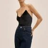 Mango ELVIRAS - Top - Zwart | Damen -Mango Populaire Boutique bc02114738734fd580e4f21a05383803