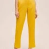 Mango BORELI - Stoffhose - Gelb | Damen -Mango Populaire Boutique bd4f6acba2fa4243bc303cdc83d84ec7