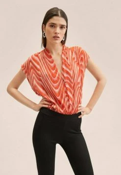 Mango LIDIA - Bluse - Pomarańczowy | Damen