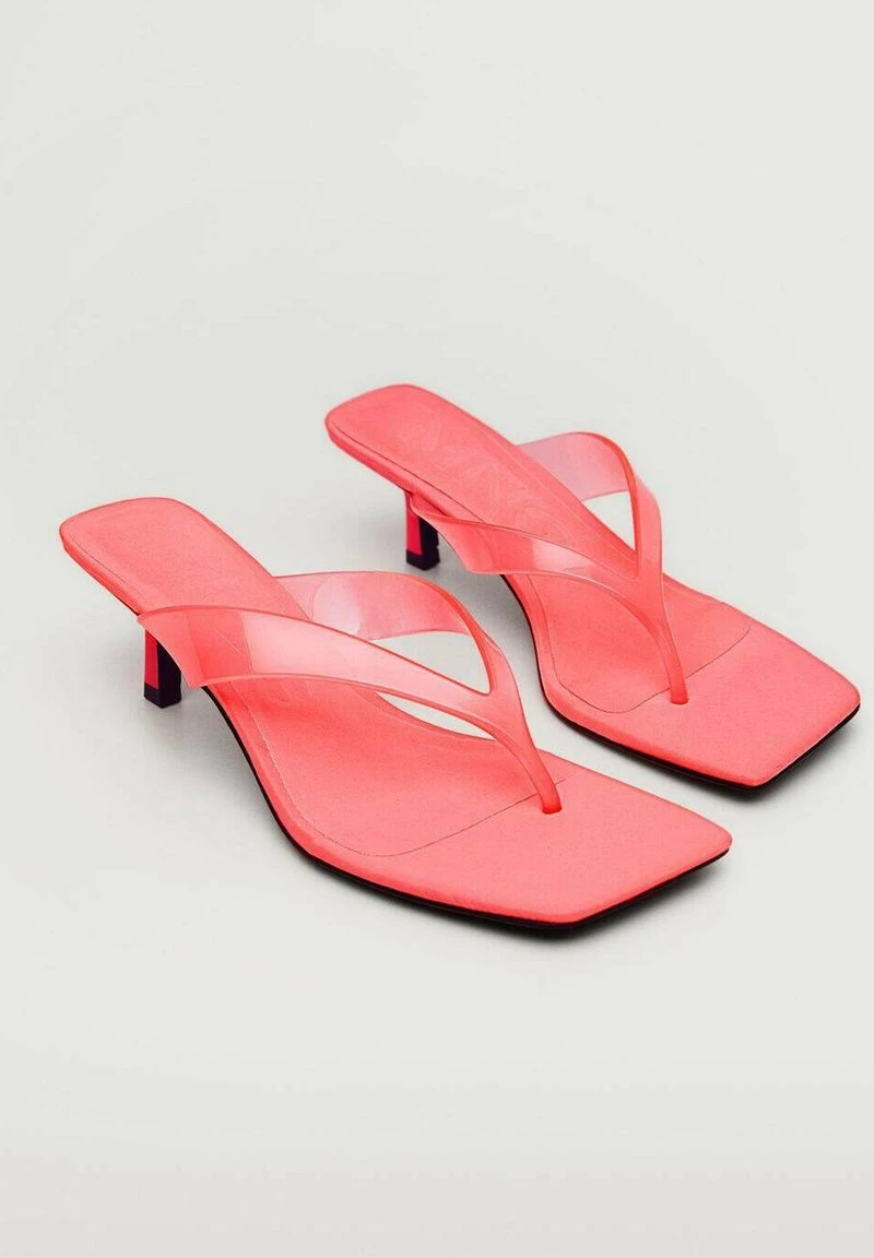 Mango RETRO - Zehentrenner - Kauwgumroze | Damen 4 Mango RETRO - Zehentrenner - Kauwgumroze | Damen – Bild 2