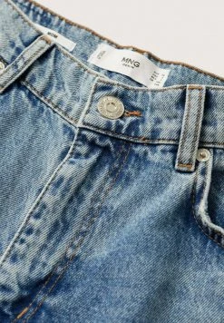 Mango Damen Jeans Tapered Fit - Bleu Moyen -Mango Populaire Boutique be7afaecd80e44c3b27d4b59187c2c70