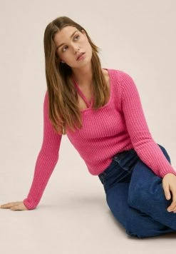 Mango Damen SIERRA - Strickpullover - Roze -Mango Populaire Boutique bf5d79558c294bcaa8306412a168705e