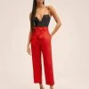 Mango AMPABELT - Stoffhose - Rouge | Damen