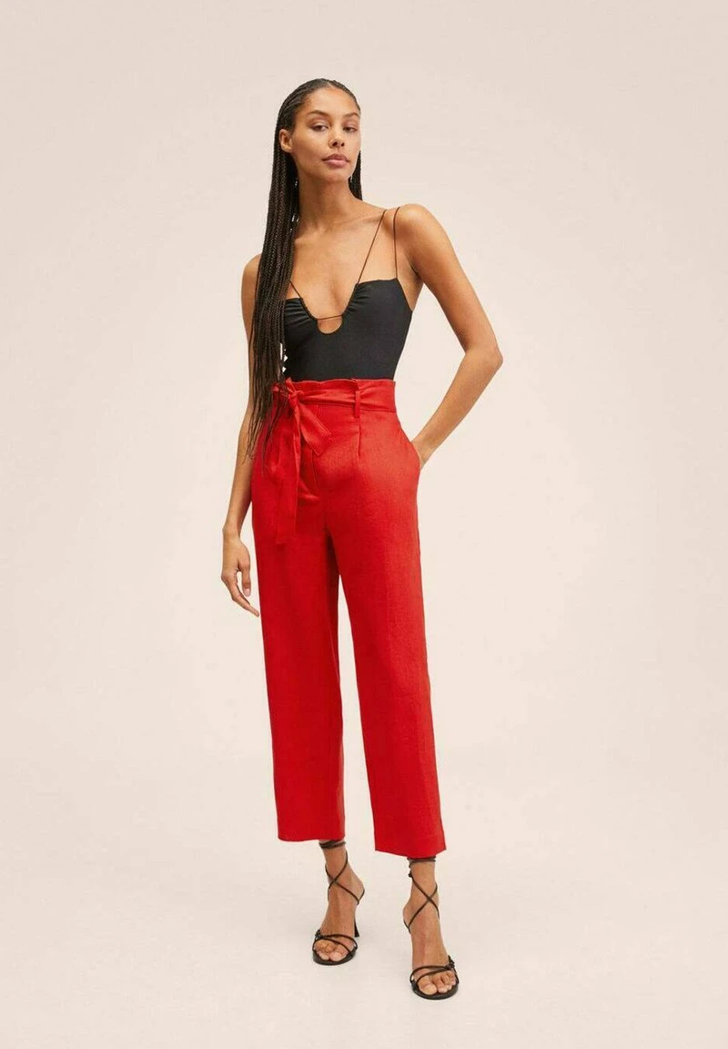 Mango AMPABELT - Stoffhose - Rouge | Damen 3 Mango AMPABELT - Stoffhose - Rouge | Damen