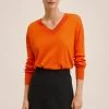 Mango Damen LOMBIA - Strickpullover - Dark Orange -Mango Populaire Boutique bfb0d8394e4549a6b3d68b5a2091ad4f