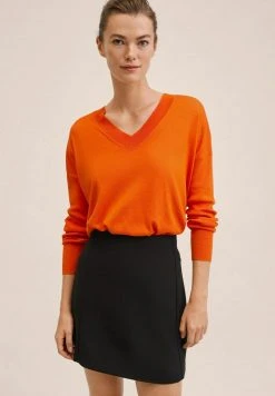 Mango Damen LOMBIA - Strickpullover - Dark Orange