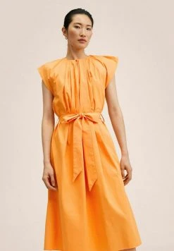 Mango Damen Freizeitkleid - Orange