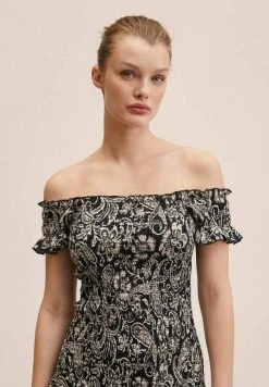 Mango SALINES - Freizeitkleid - Zwart | Damen -Mango Populaire Boutique c1cc3b7e9a8e474f9c99be553d9af01b