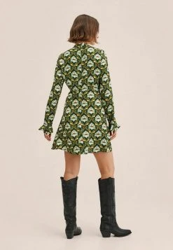 Mango Damen PETY - Jerseykleid - Groen -Mango Populaire Boutique c3733904bbe14fae9b888c49c97e2c19