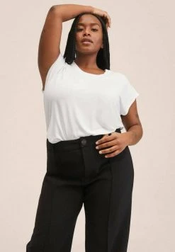 Mango VISCA - T-Shirt Basic - Wit | Damen -Mango Populaire Boutique c48be051352748b8a6fe717642841bcb