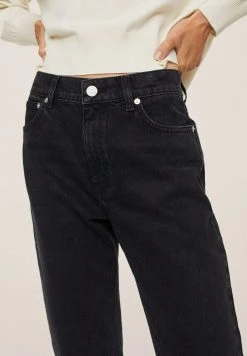 Mango Jeans Tapered Fit - Black Denim | Damen -Mango Populaire Boutique c6274a718d714451a479e9f361f5d36f
