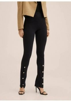 Mango BOTON-A - Stoffhose - Black | Damen