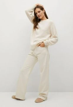 Mango Damen PUNTO OVERSIZE - Strickpullover - Crudo -Mango Populaire Boutique c734acfed5044af9a6eefd45ea33dfe4
