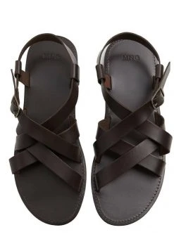 Mango ROMANA - Riemensandalette - Chocolat | Herren -Mango Populaire Boutique c7adbed3245b487bbfc4e80f6752fcde