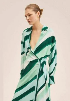 Mango Damen BIO - Blusenkleid - Groen