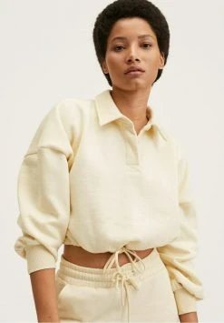 Mango Damen FELPAS - Sweatshirt - écru -Mango Populaire Boutique c868672d544046bea0e1389435ec0a53