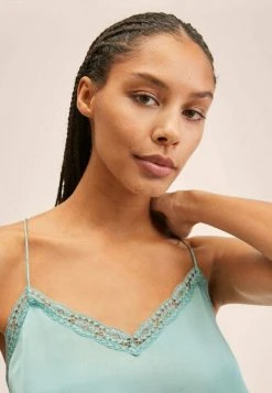 Mango LOBELIA - Top - Aqua Green | Damen -Mango Populaire Boutique cabc161d2e5c4c96a6b25c98400331dd