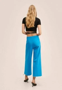 Mango FARRITO - Stoffhose - Blue | Damen -Mango Populaire Boutique cacb95fe803448eb9cfd3dbe587b2a13