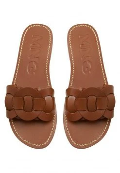 Mango RIVER - Pantolette Flach - Leather | Damen -Mango Populaire Boutique cbaed8d842784902b7992889c6170dfe