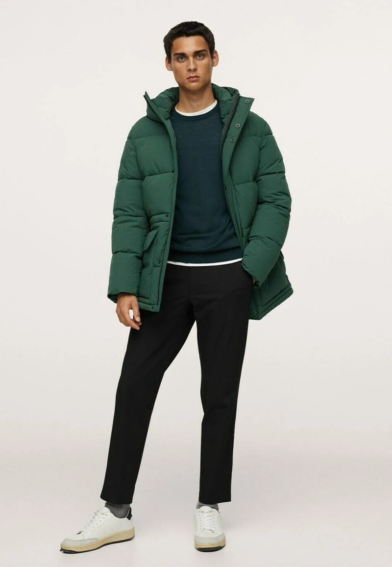 Mango Wintermantel - Dark Green | Herren 4 Mango Wintermantel - Dark Green | Herren – Bild 2