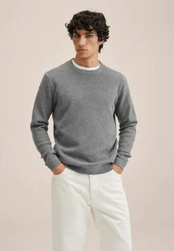 Mango ANTIGUA - Strickpullover - Mediumgrijs | Herren