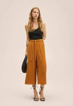 Mango Damen LOTA - Stoffhose - Ocre -Mango Populaire Boutique cdd210ea039c44308947fe6aee28908e