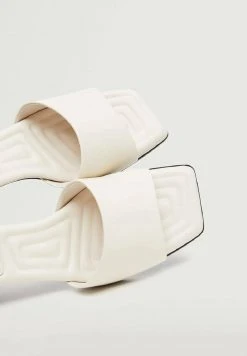 Mango COZY - Pantolette Hoch - Blanc | Damen -Mango Populaire Boutique ce0c5061a7494128ad164bf342b990ab