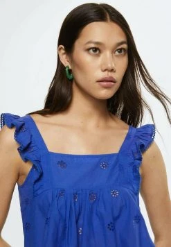 Mango Top - Bleu Encre | Damen -Mango Populaire Boutique ce5a7734badf48da90deeaa9afeb1f06