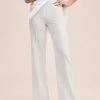 Mango PALACHIN - Stoffhose - Ecru | Damen -Mango Populaire Boutique ceb99354a4db4ae79ed95b9ddc7c8038