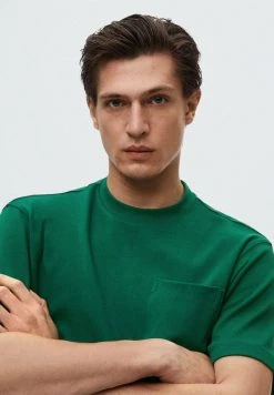 Mango KING - T-Shirt Basic - Verde | Herren -Mango Populaire Boutique cee033acdf264ded8e25e7b80d8cde57