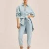 Mango Damen DANISH - Jumpsuit - Bleu Délavé 1 Mango Damen DANISH - Jumpsuit - Bleu Délavé -Mango Populaire Boutique cf1f006186d94d638626800385859e83