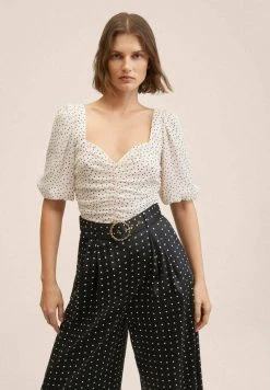 Mango SMART - Stoffhose - écru | Damen -Mango Populaire Boutique cf6cea858a874fa59ccd4eed30ef7d55